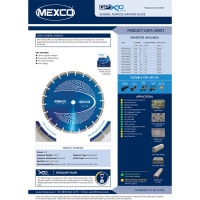 Mexco GPX10 230mm Diamond Blade